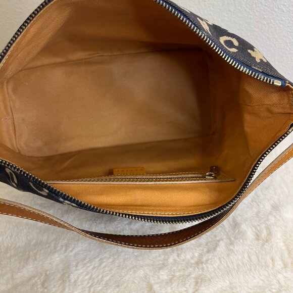 Celine Macadam C Blue Canvas Shoulder Bag - Picture 13 of 16